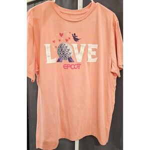 Disney Epcot Spaceship Earth Figment Love  Adult Shirt Size LARGE